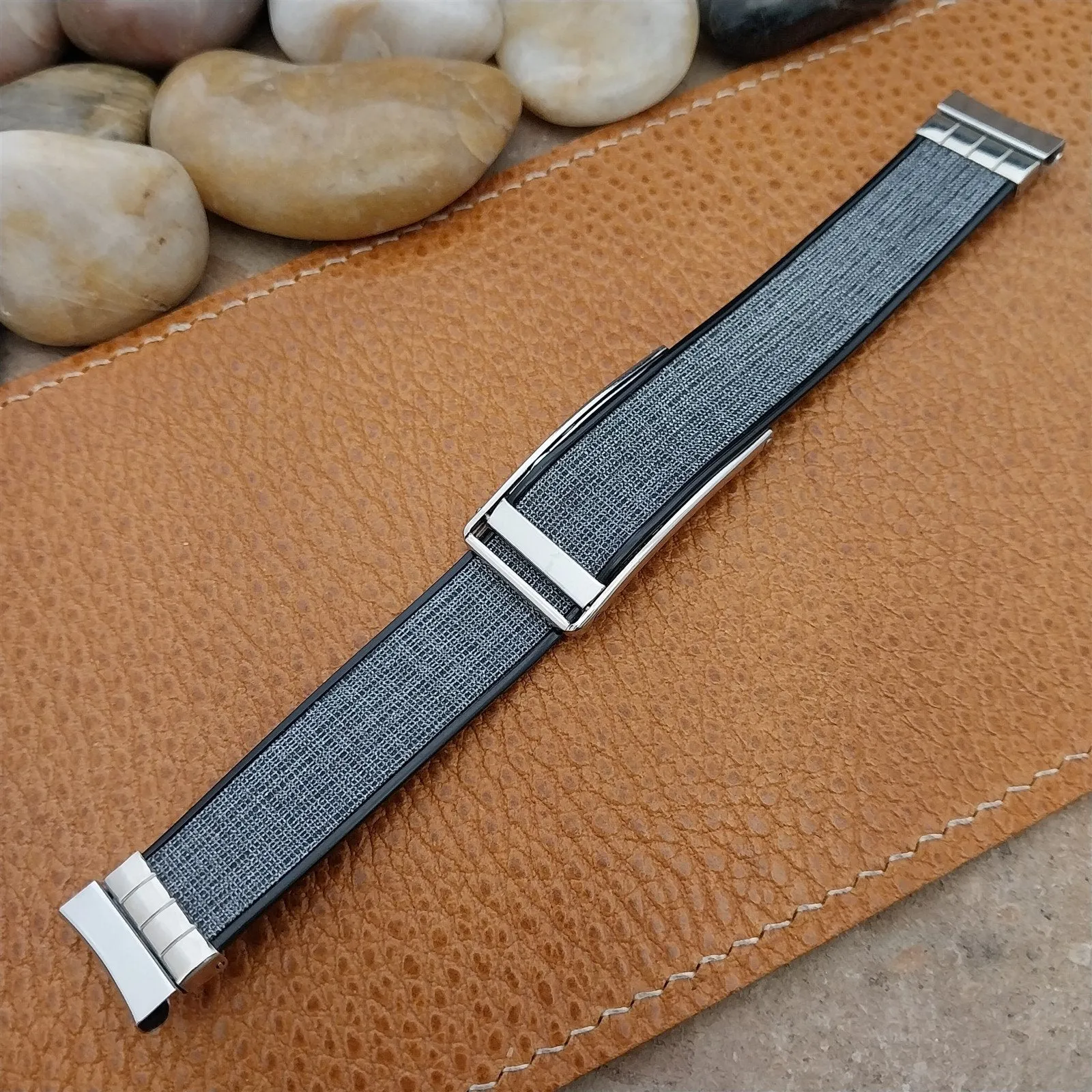 11/16" Hadley Elgin Duo-Linen 17.2mm nos Unused 1950s Vintage Watch Band
