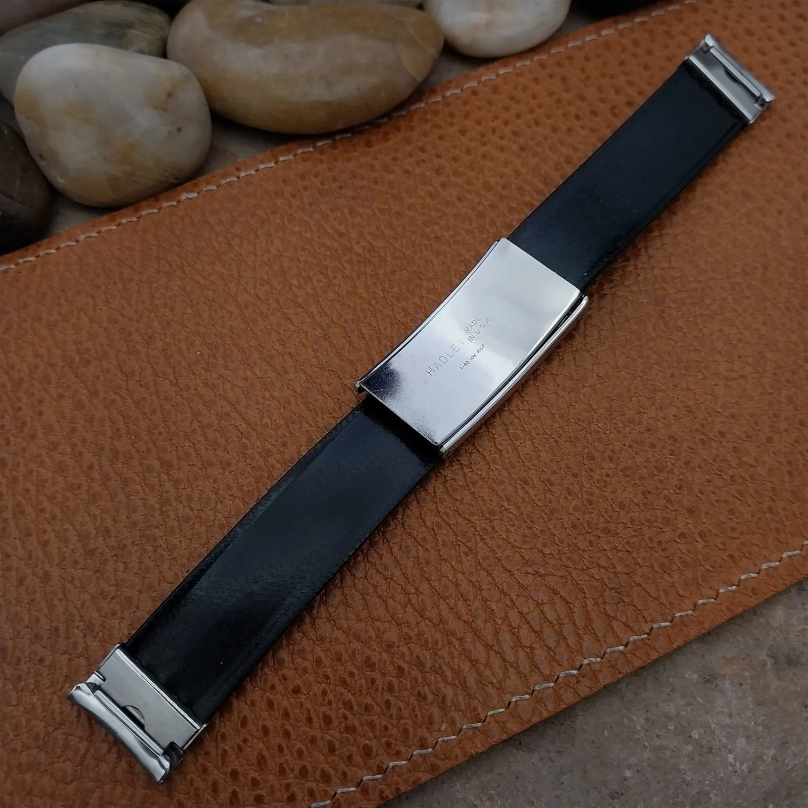 11/16" Hadley Elgin Duo-Linen 17.2mm nos Unused 1950s Vintage Watch Band