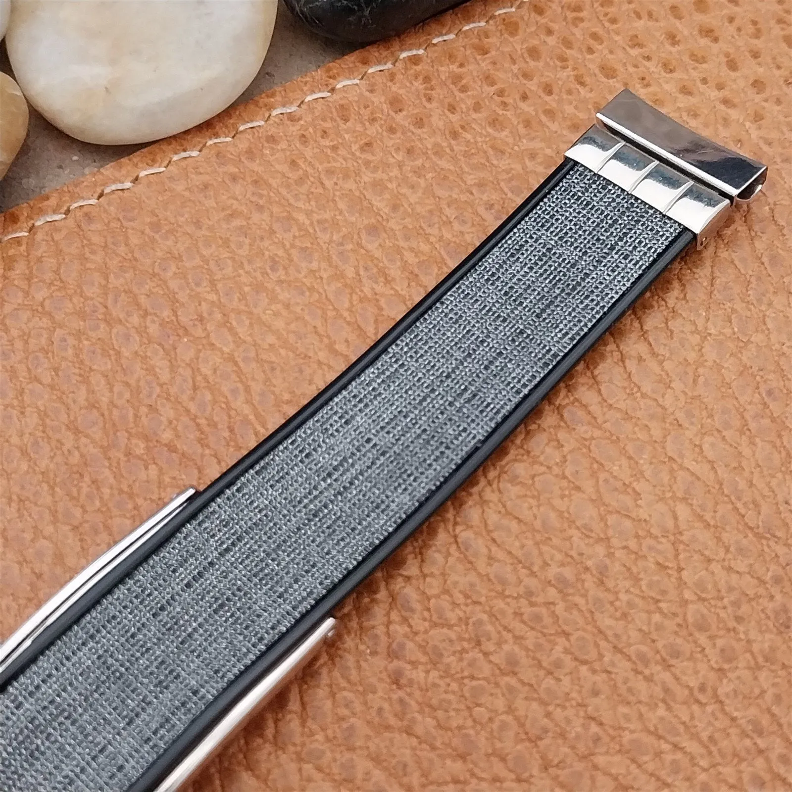 11/16" Hadley Elgin Duo-Linen 17.2mm nos Unused 1950s Vintage Watch Band