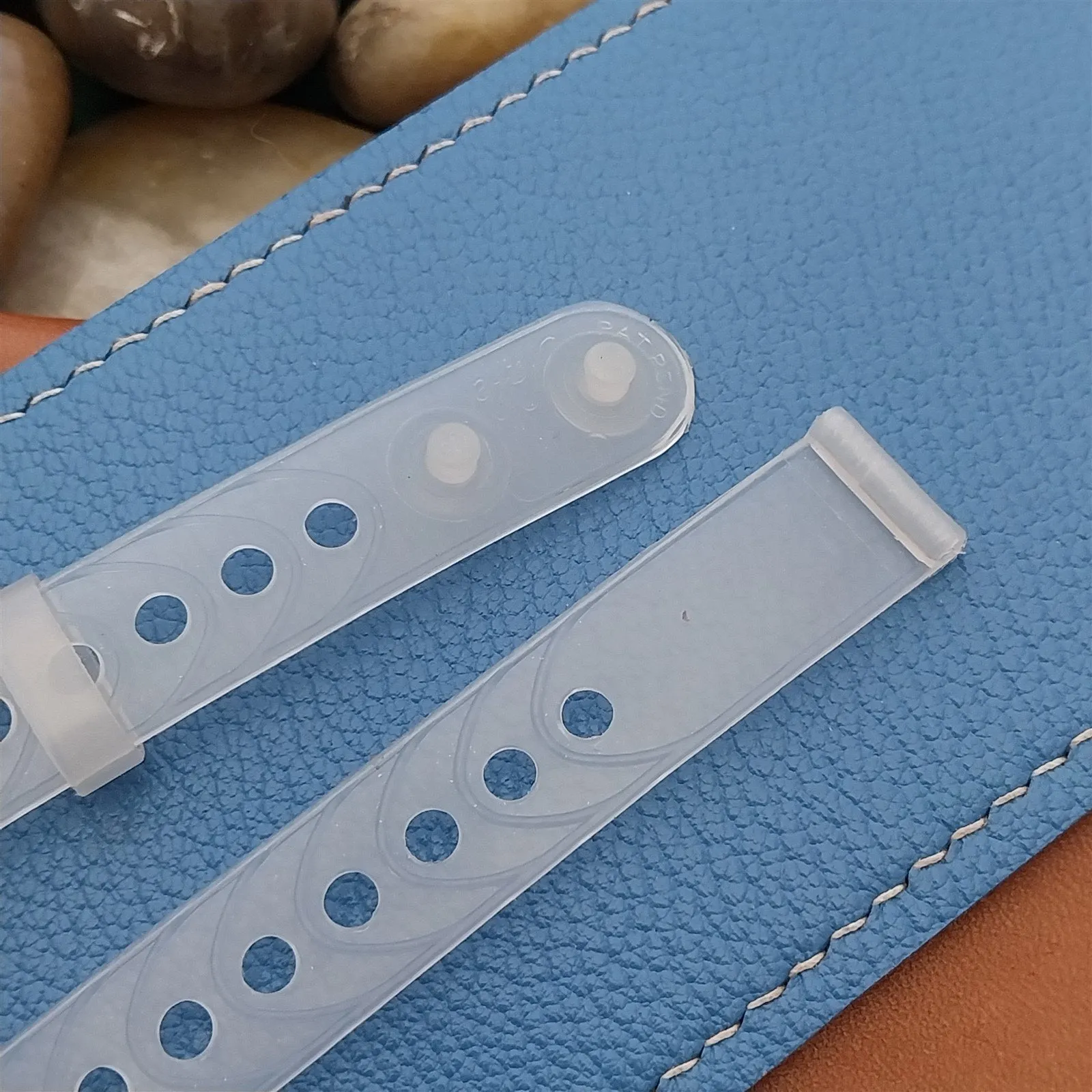 14mm Pla-Safe Clear Plastic nos Unused Classic 1940s-1950s Vintage Watch Band