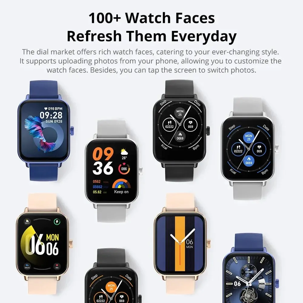 1.9 Inch Hd Screen Smartwatch With Voice Calling Health Monitor 100  Sports Modes 200  Faces
