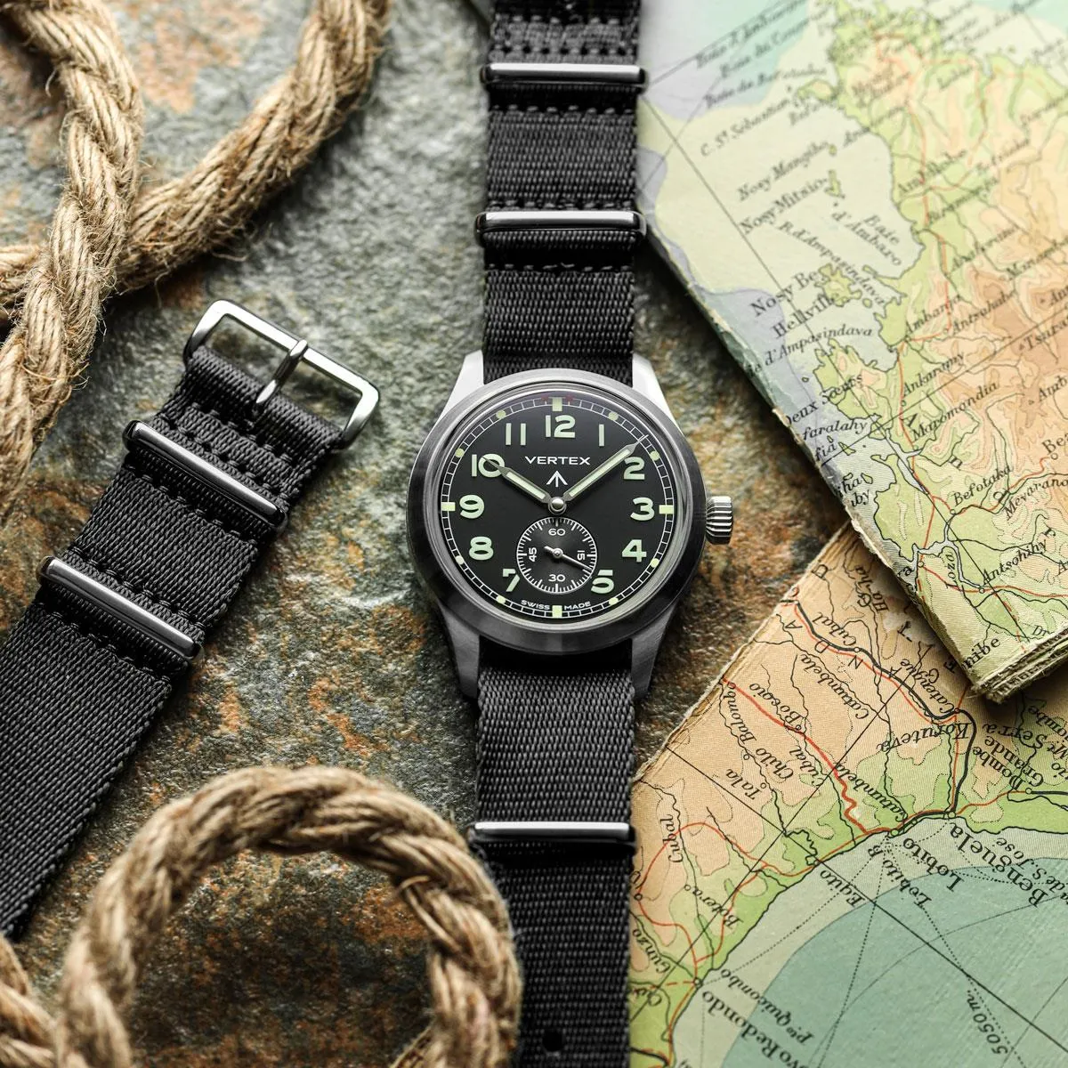 1973 British Military Watch Strap: APEX - Black