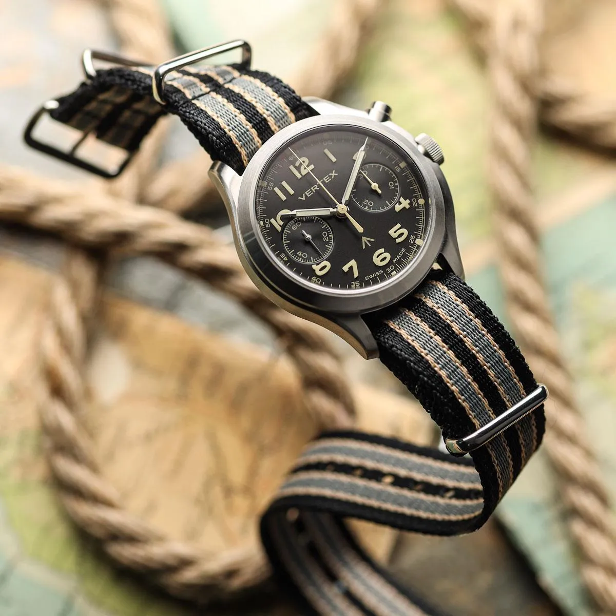 1973 British Military Watch Strap: APEX - Black