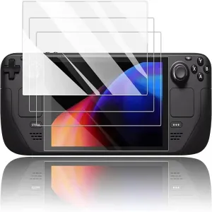 3 Pack for Tempered Glass Deck Screen Protector with Steam Deck