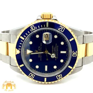 40mm Submariner Rolex Watch with Two-tone Oyster Band