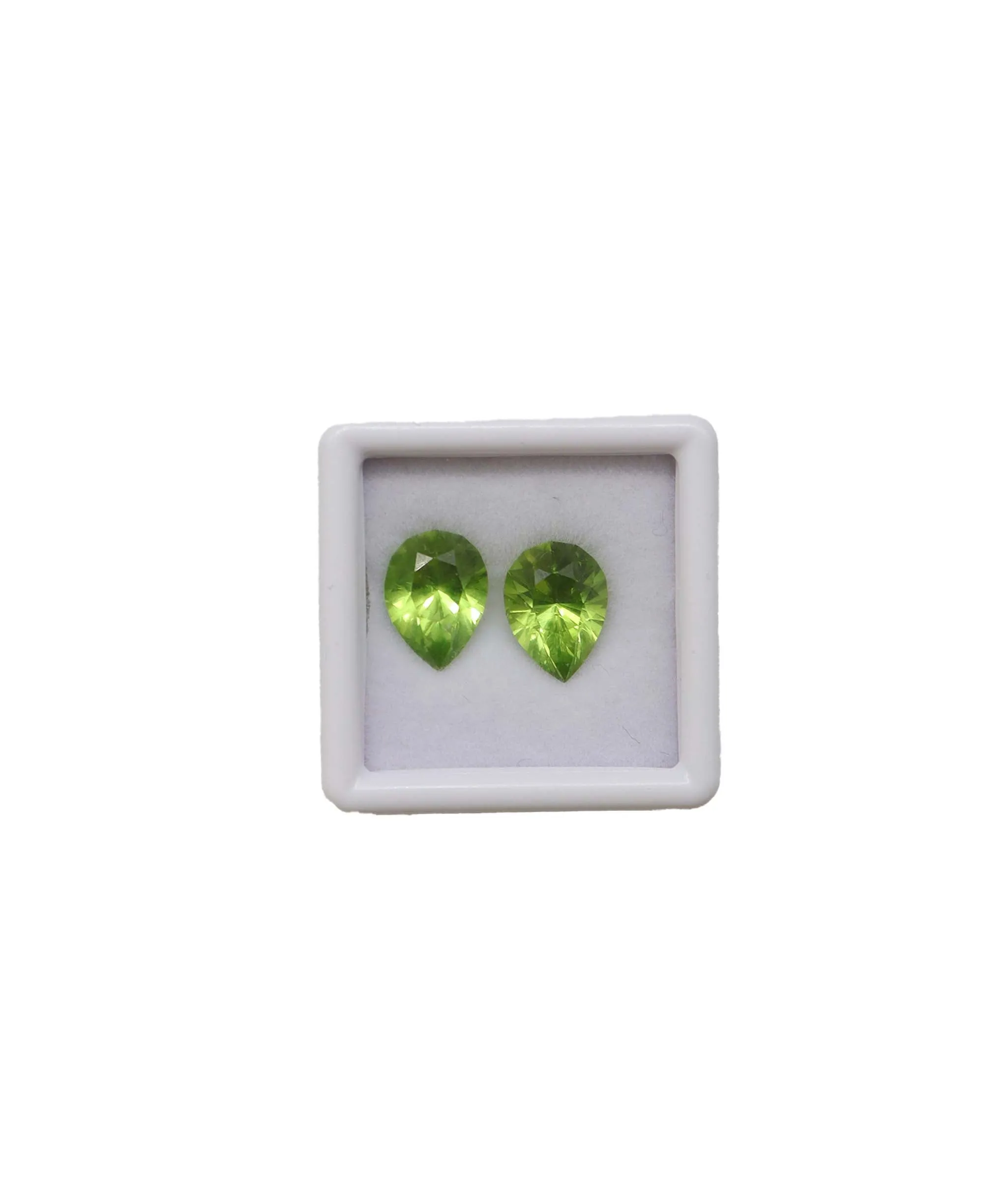 5.00ct PERIDOT Pear shape PAIR (2.40ct/2.60ct) DXBD0002