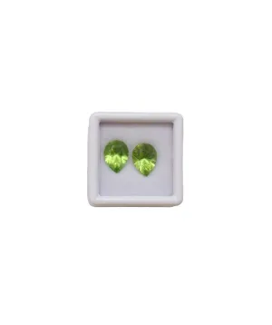 5.00ct PERIDOT Pear shape PAIR (2.40ct/2.60ct) DXBD0002