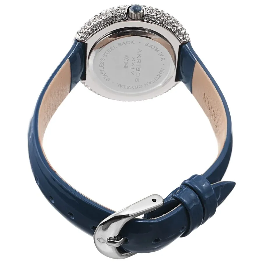 Akribos Xxiv Quartz Crystal White Dial Ladies Watch AK1049BU