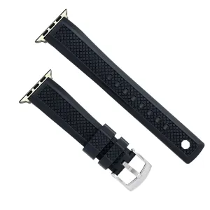 Apple Band - Crosshatch Rubber - Black