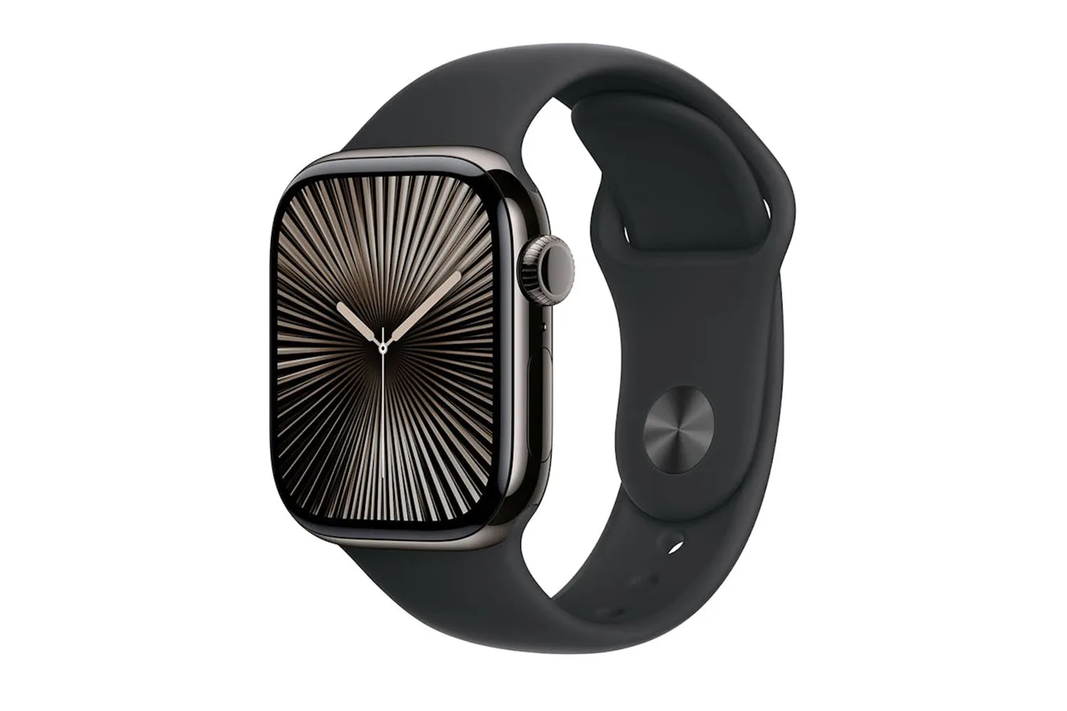 Apple Watch Series 10 GPS   Cellular | 42mm | Slate Titanium Case with Black Sport Band S/M