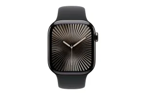 Apple Watch Series 10 GPS   Cellular | 42mm | Slate Titanium Case with Black Sport Band S/M