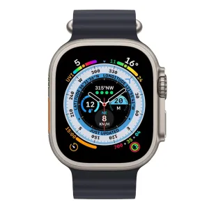 Apple Watch Ultra 49mm Titanium Case w/ Midnight Ocean Band GPS   Cellular - AU Version  ( Open Never Used )
