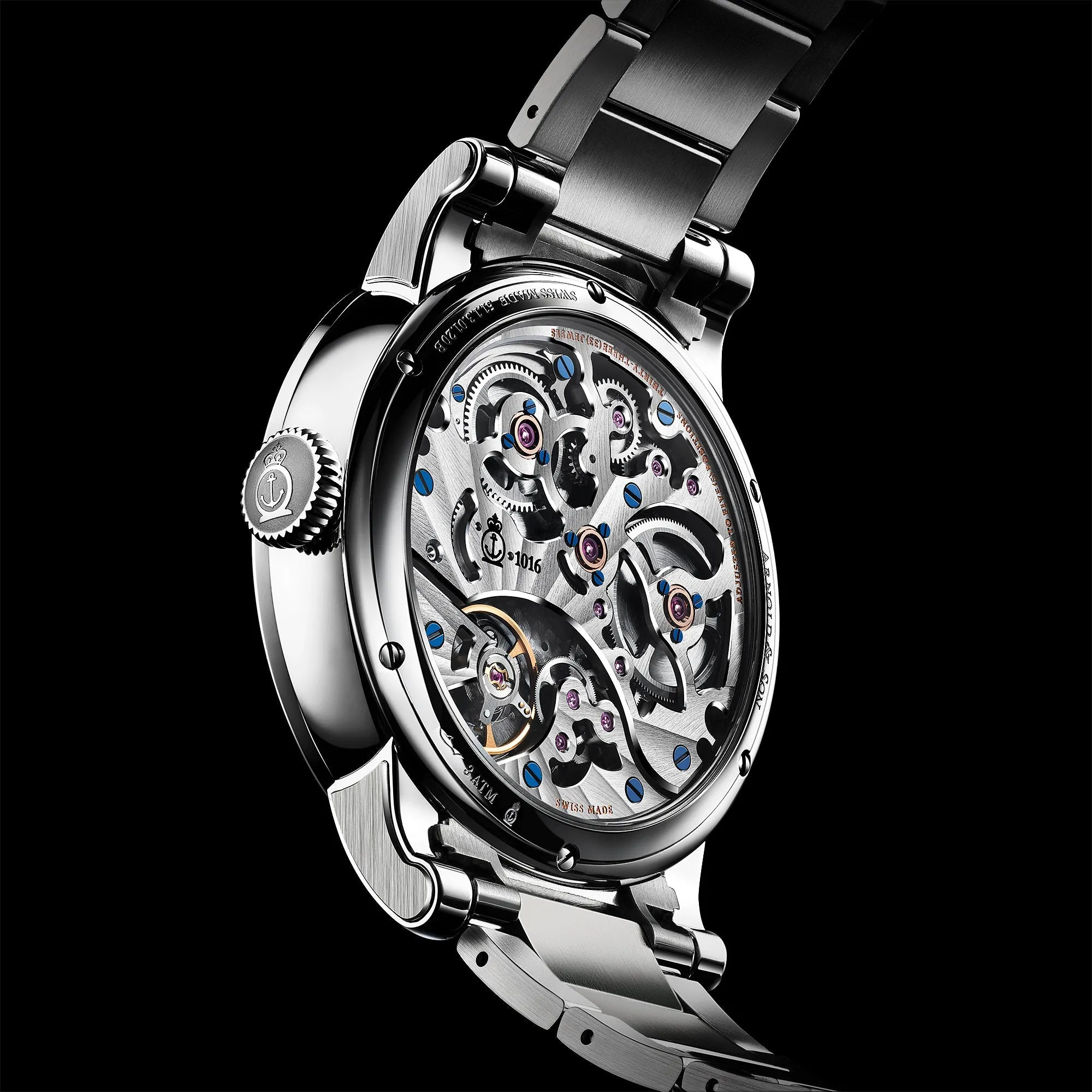 Arnold & Son Watch Eight-Day Royal Navy Blue