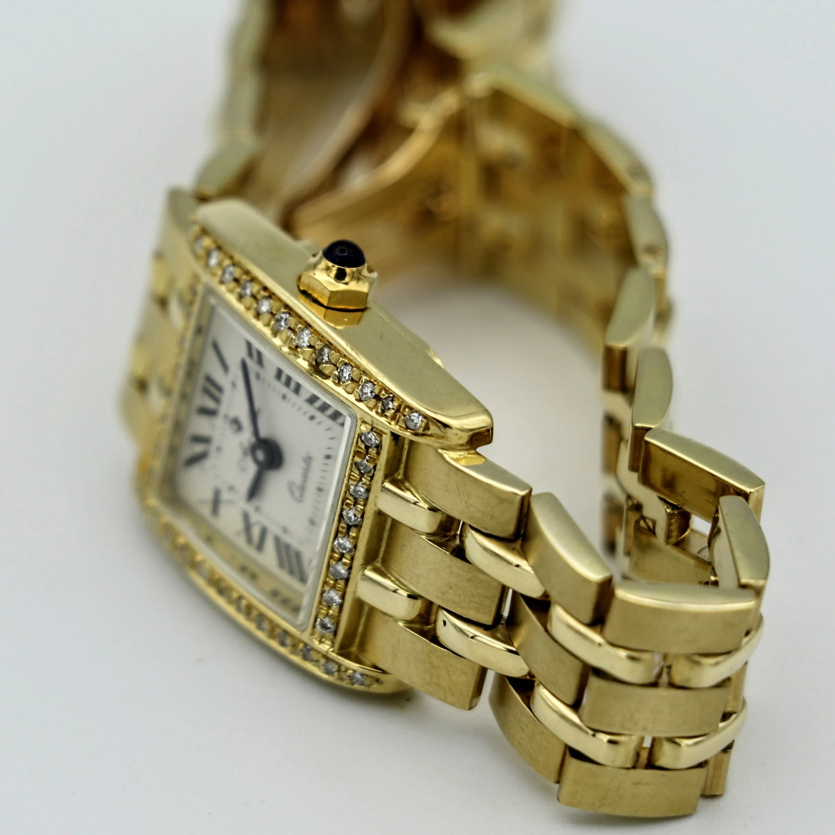 Arte d'Oro Ladies Wristwatch 18k Yellow Gold Diamond Bezel Swiss Movement Watch