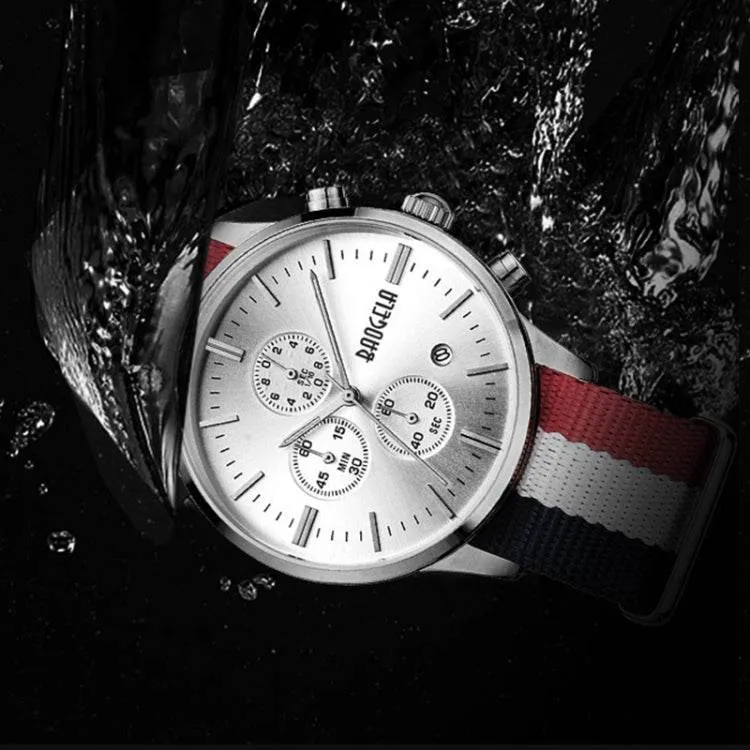 BAOGELA 1611 Men's Luminous Chronograph Calendar Quartz Watch with Small Three Hands