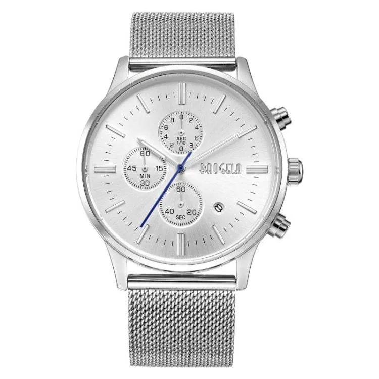 BAOGELA 1611 Men's Luminous Chronograph Calendar Quartz Watch with Small Three Hands