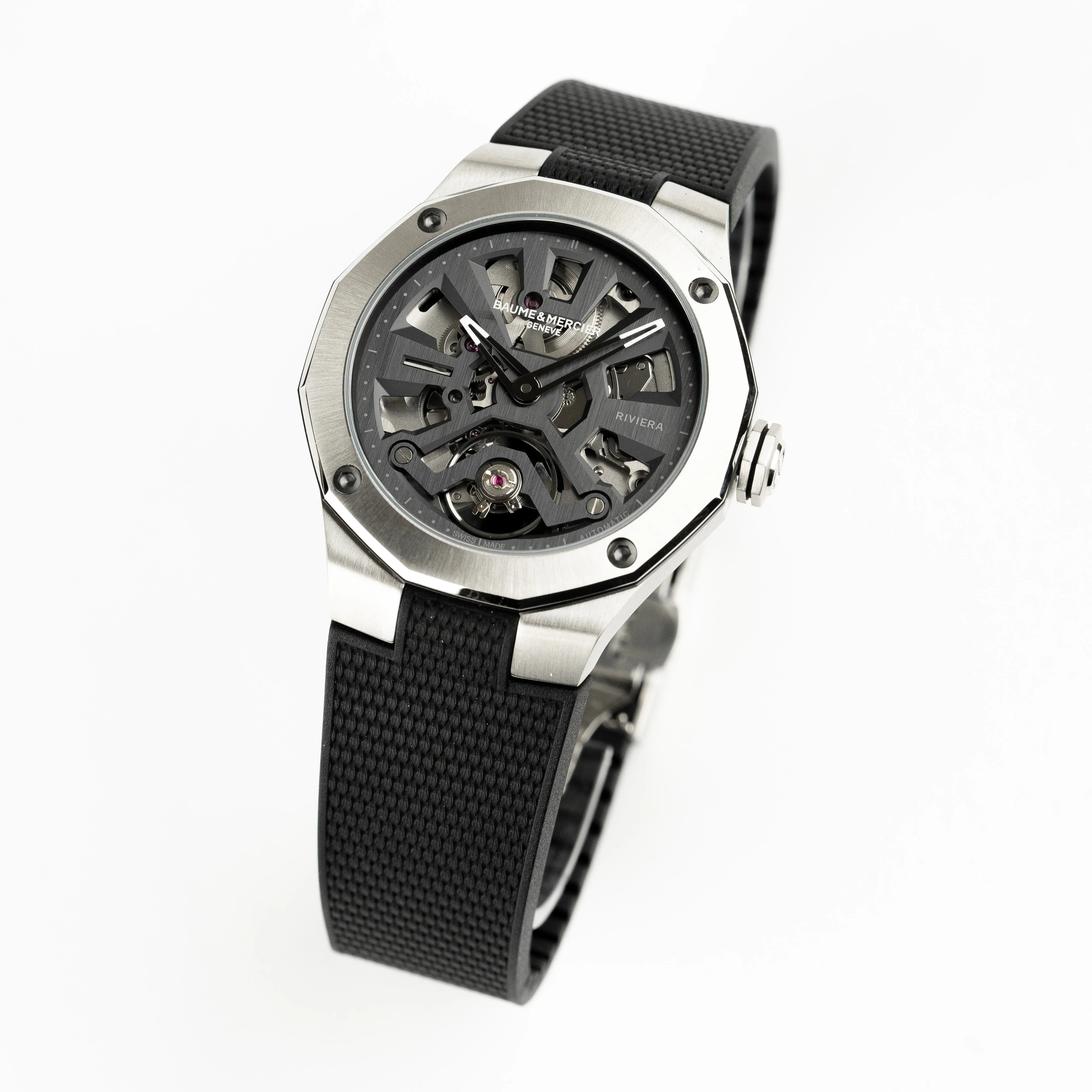Baume & Mercier Men's Black Riviera Watch 10721