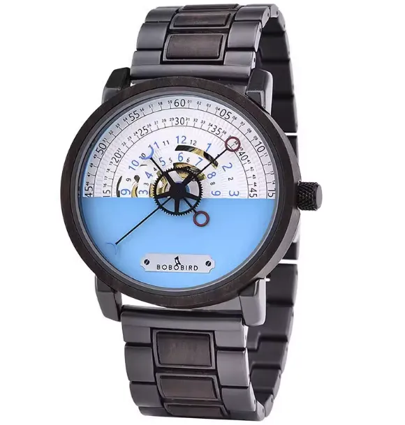 BOBO BIRD BUSINESS STYLE WOOD AND STEEL NAUTICAL INNOVATIVE  WATCH