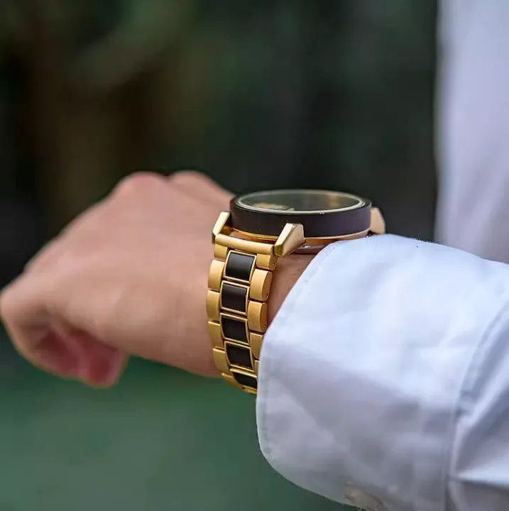 BOBO BIRD BUSINESS STYLE WOOD AND STEEL NAUTICAL INNOVATIVE  WATCH