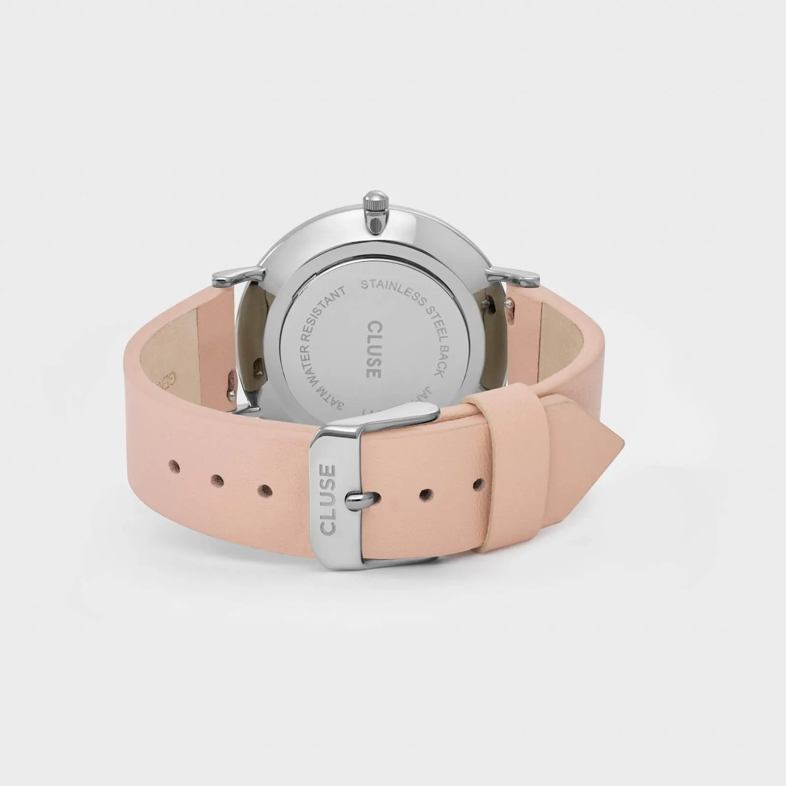 Boho Chic Leather Nude, Silver Colour