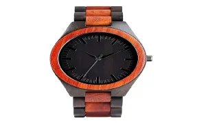 Bracelet Analog Nature Bamboo Quartz Wristwatch for Men's Wooden Clasp Fashion & Casual Watch