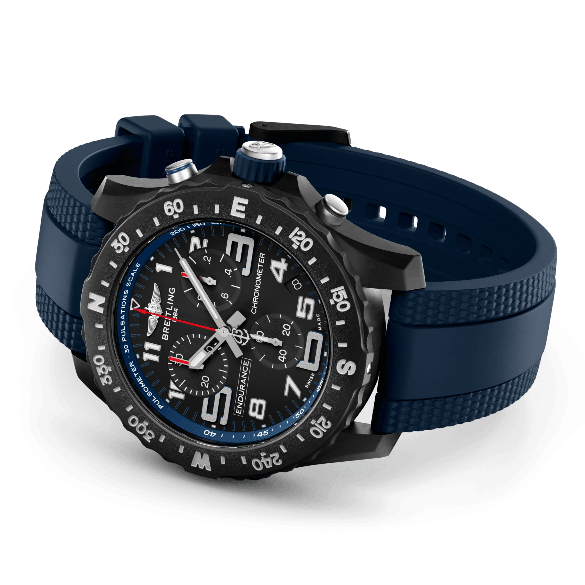 Breitling Endurance Pro 44 Watch with Navy Blue Strap