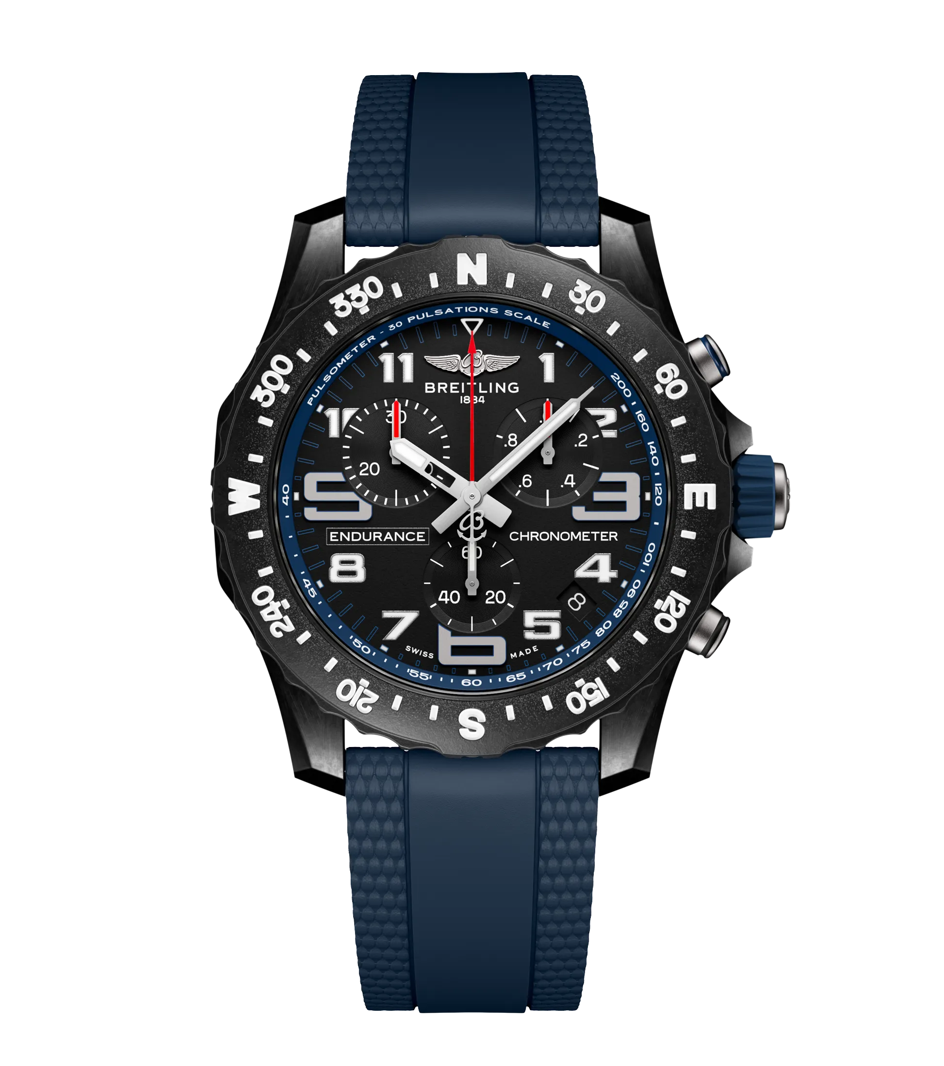 Breitling Endurance Pro 44 Watch with Navy Blue Strap