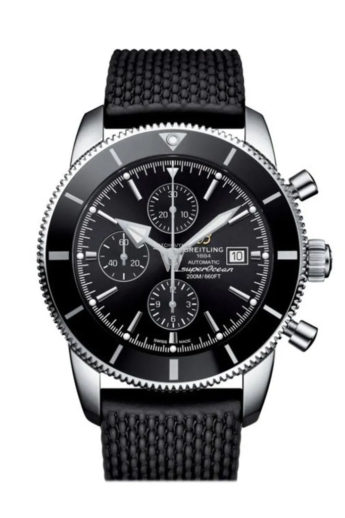 Breitling Superocean Heritage II chrono Black Rubber Deployment A1331212