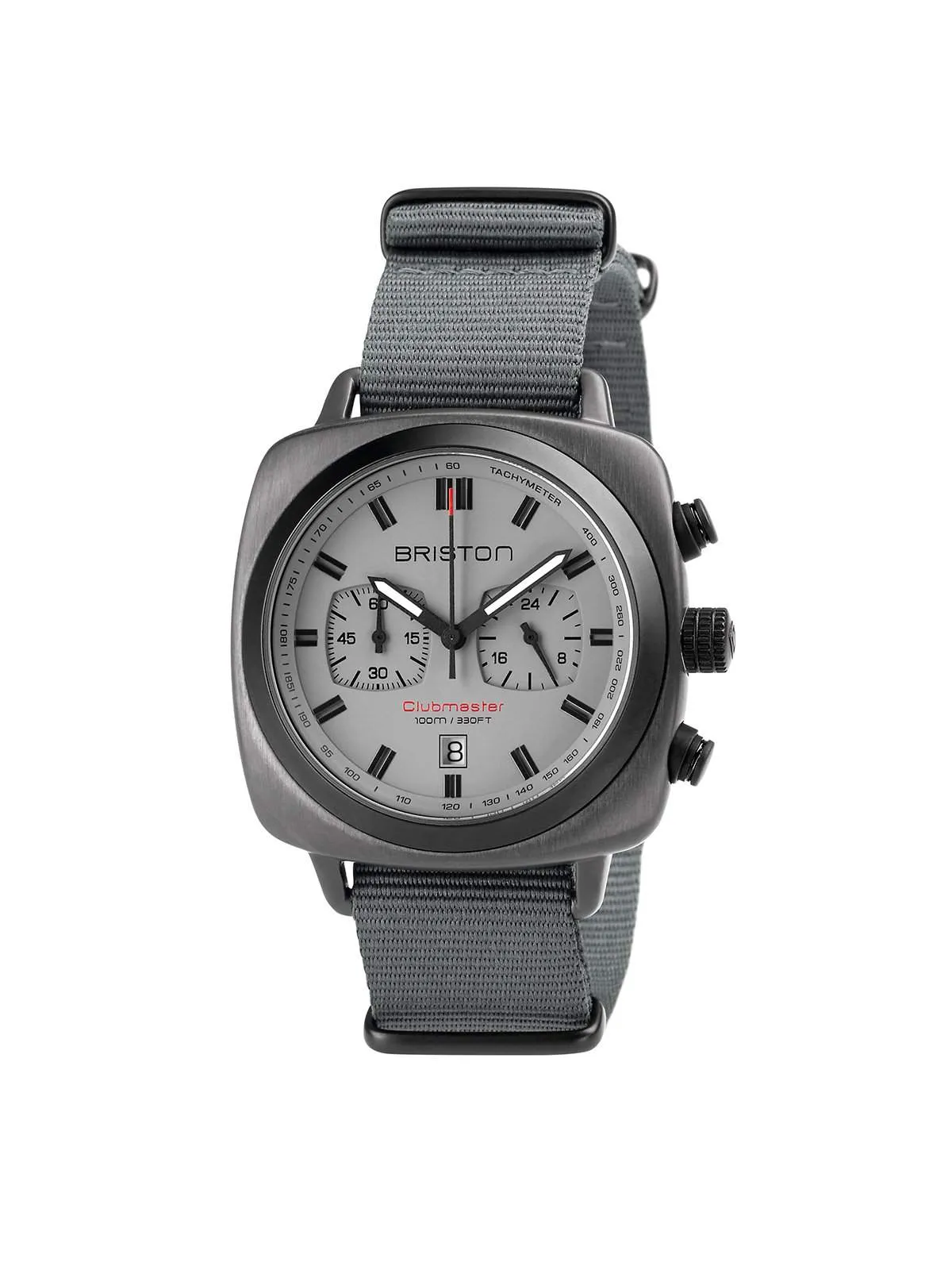 Briston Clubmaster Sport Steel Chronograph Gun 42mm