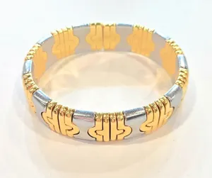 Bulgari Two-Tone Alveare Cuff Bracelet ASC5625