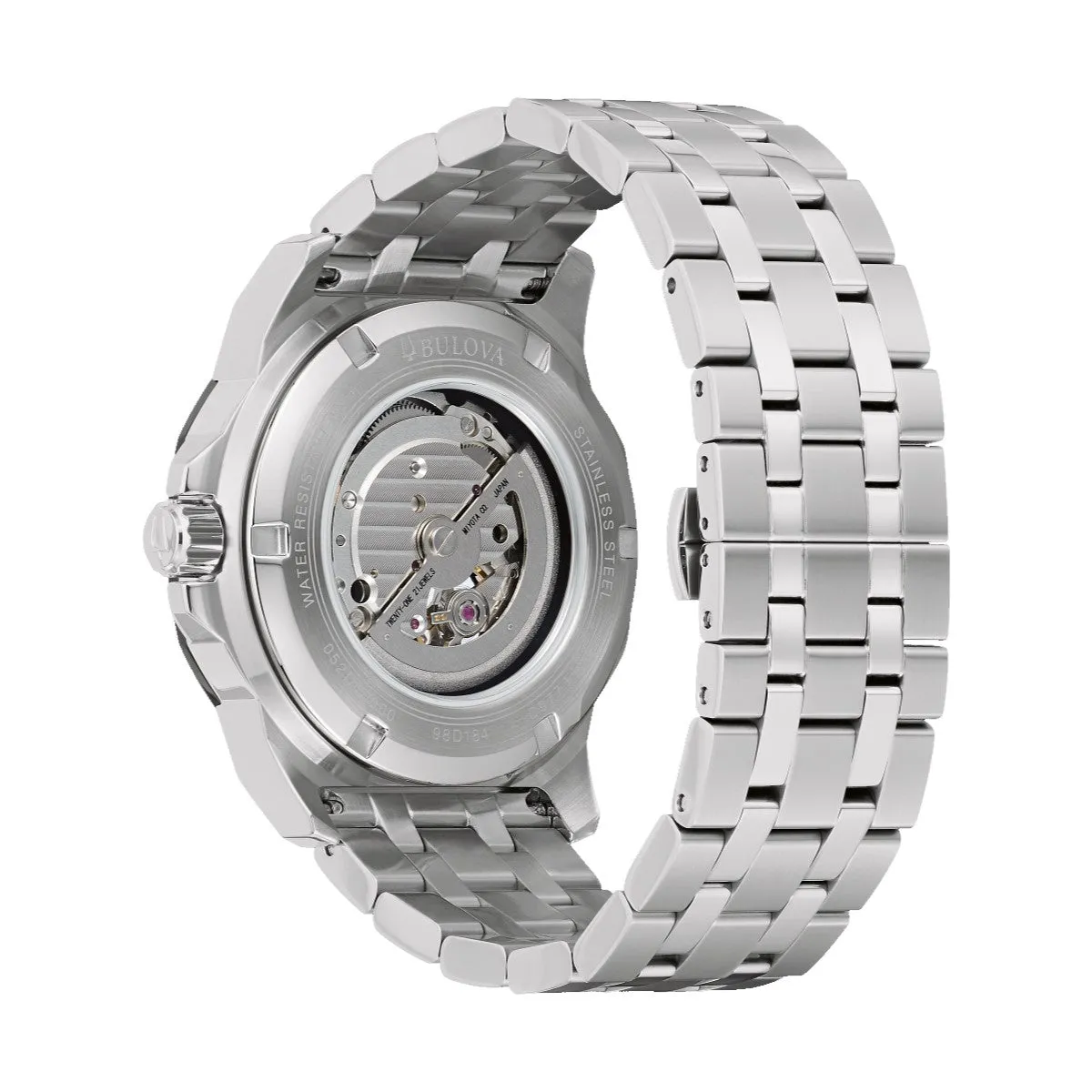 Bulova Marine Star Marc Anthony Collection Watch with 38MM Blue Dial and Stainless Steel Bracelet. 98D184