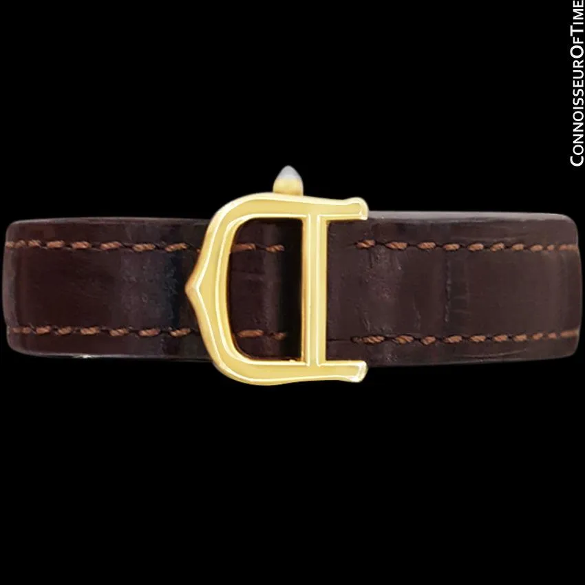 Cartier Colisee Ladies Vendome Vermeil Watch - 18K Gold over Sterling Silver with Diamonds