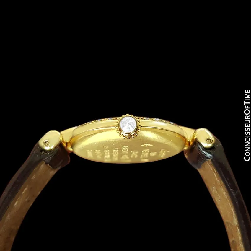 Cartier Colisee Ladies Vendome Vermeil Watch - 18K Gold over Sterling Silver with Diamonds