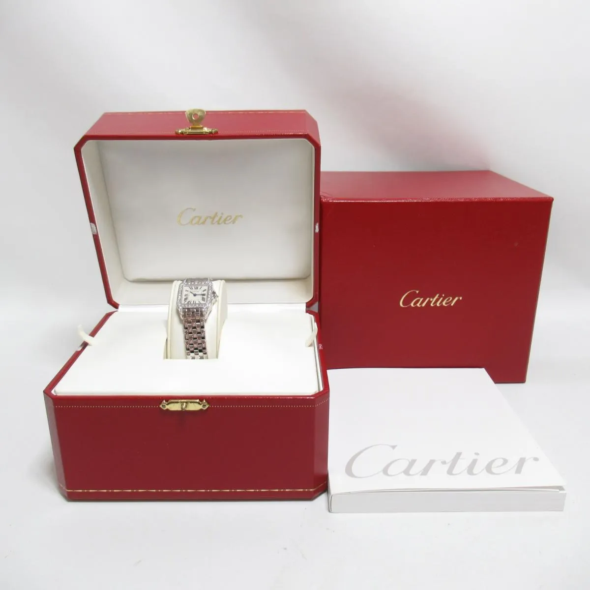 Cartier Santos Demoiselle White Gold Diamond Ladies Watch