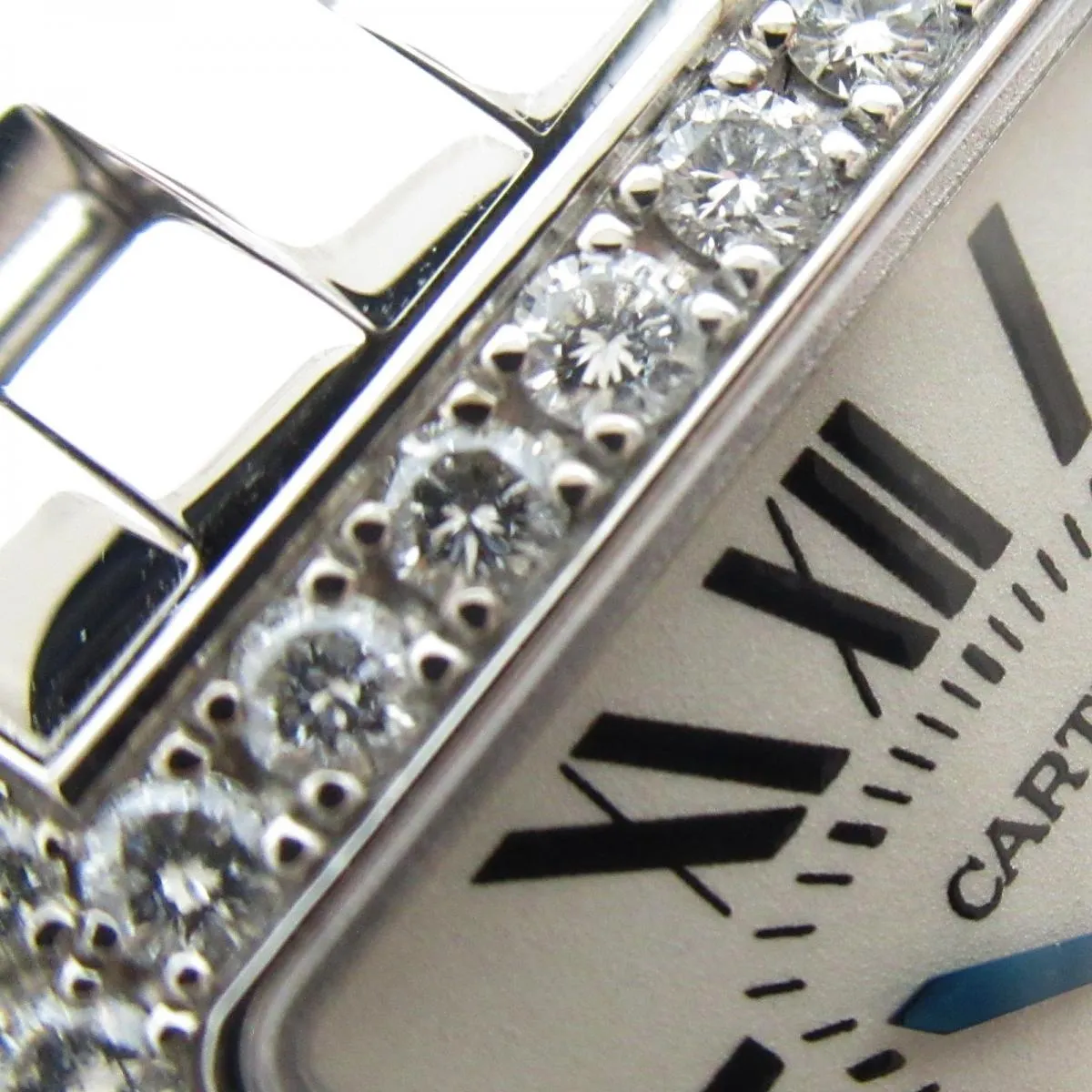 Cartier Santos Demoiselle White Gold Diamond Ladies Watch