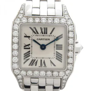 Cartier Santos Demoiselle White Gold Diamond Ladies Watch