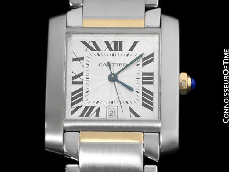 Cartier Tank Francaise Mens Large Size, Automatic - Stainless Steel & 18K Gold - W51005Q4