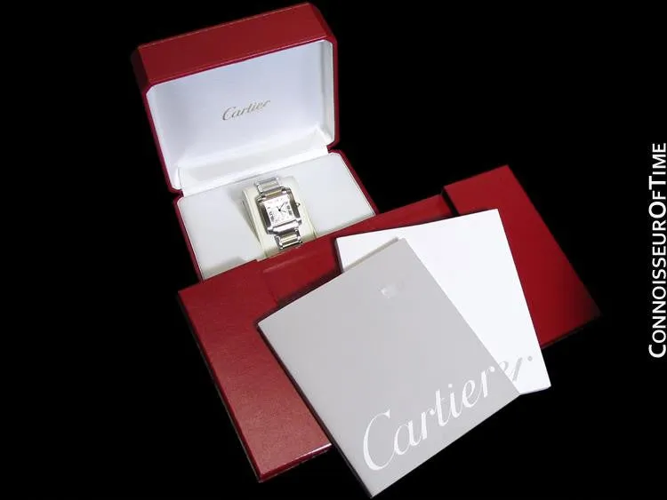 Cartier Tank Francaise Mens Large Size, Automatic - Stainless Steel & 18K Gold - W51005Q4