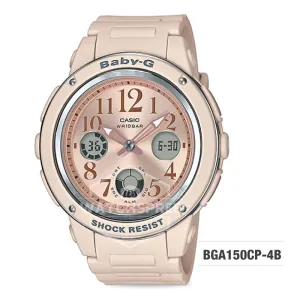 Casio Baby-G Special Color Models Pink Beige Resin Band Watch BGA150CP-4B BGA-150CP-4B