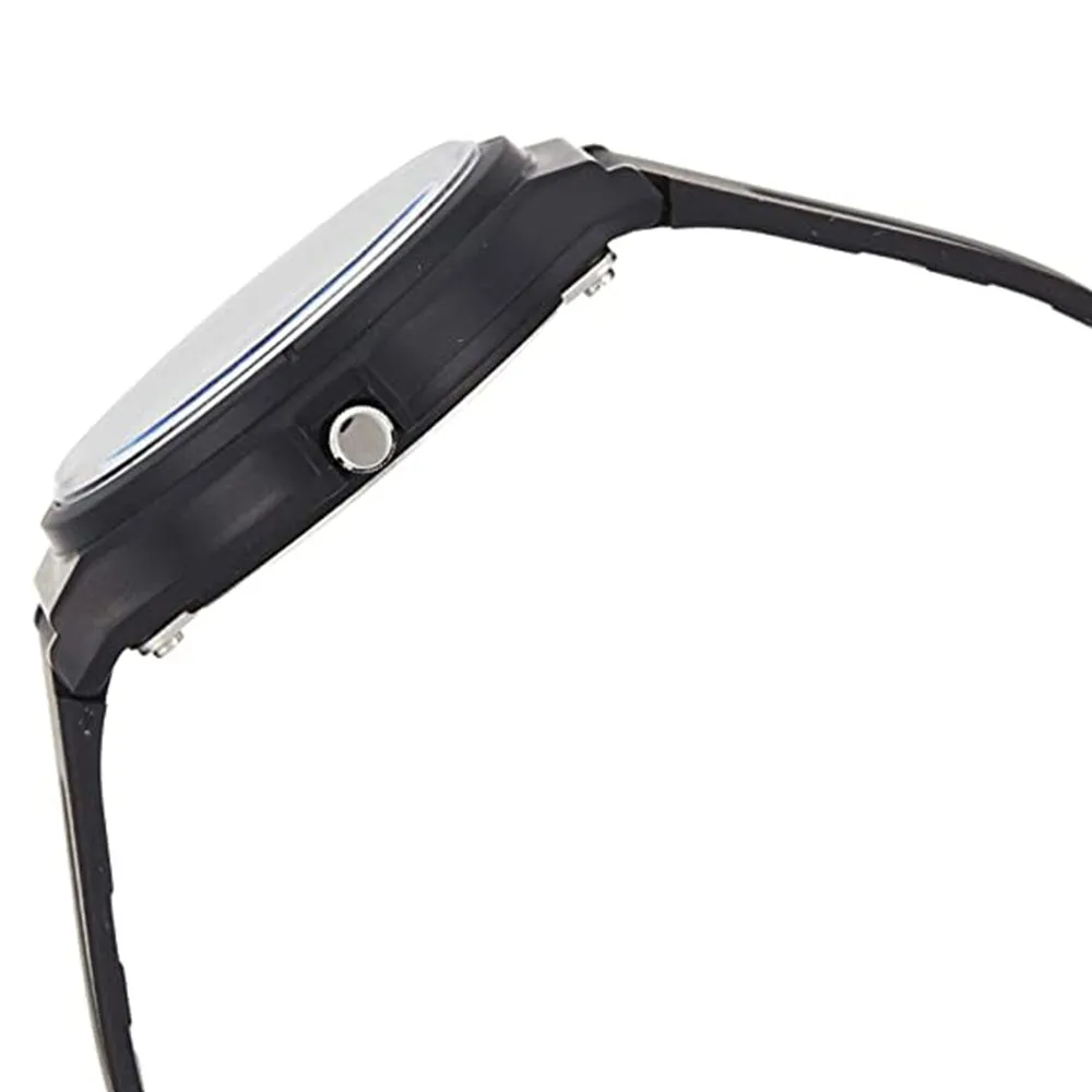 Casio Unisex Black Dial Rubber Band Quartz Watch - MW-59-1BVDF