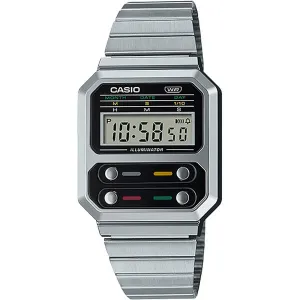 Casio Vintage Collection Digital Watch A100WE-1AVT Silver