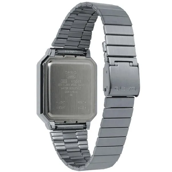 Casio Vintage Collection Digital Watch A100WE-1AVT Silver
