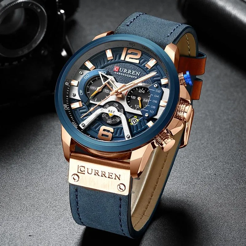 Casual Sport Watches - Military Grade Leather Wrist Watch