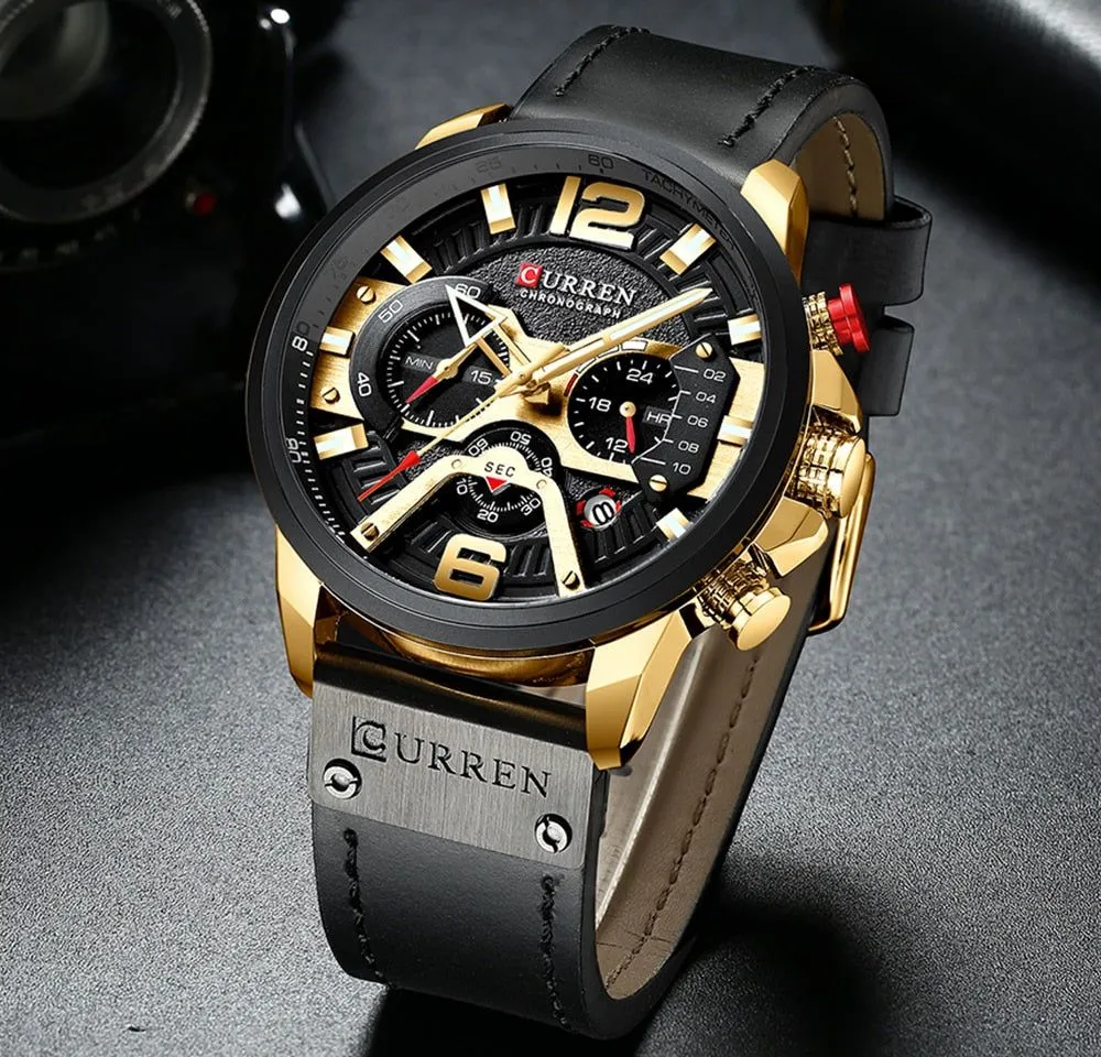 Casual Sport Watches - Military Grade Leather Wrist Watch