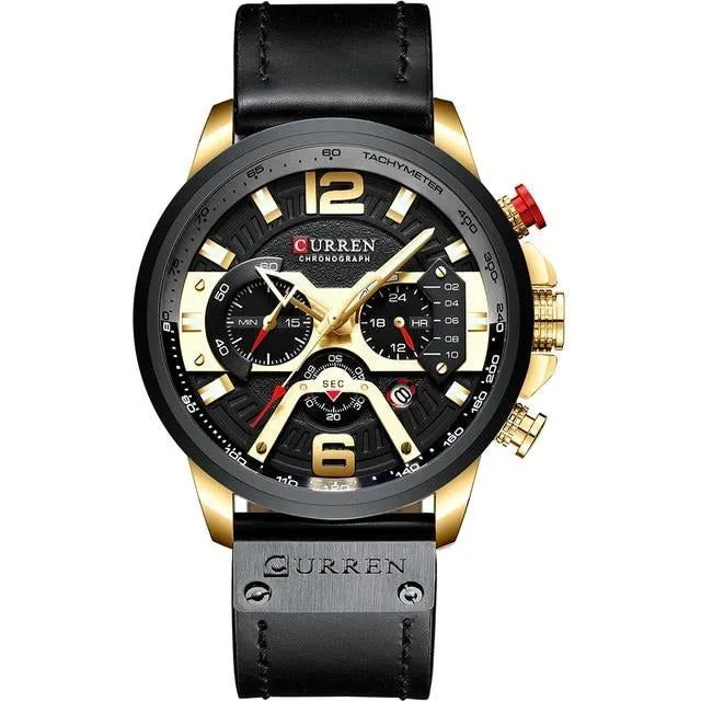 Casual Sport Watches - Military Grade Leather Wrist Watch