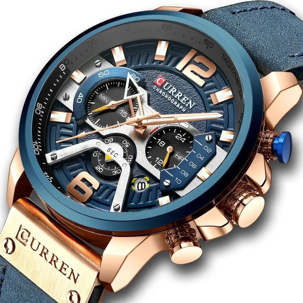 Casual Sport Watches - Military Grade Leather Wrist Watch