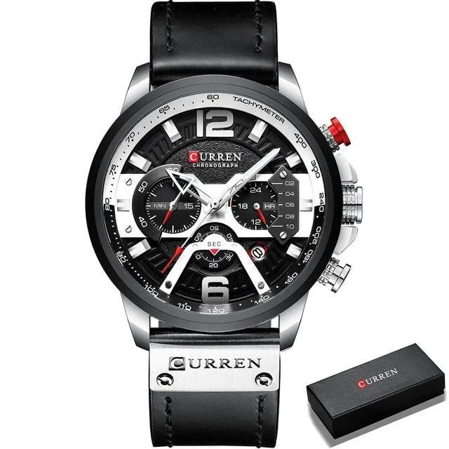 Casual Sport Watches - Military Grade Leather Wrist Watch