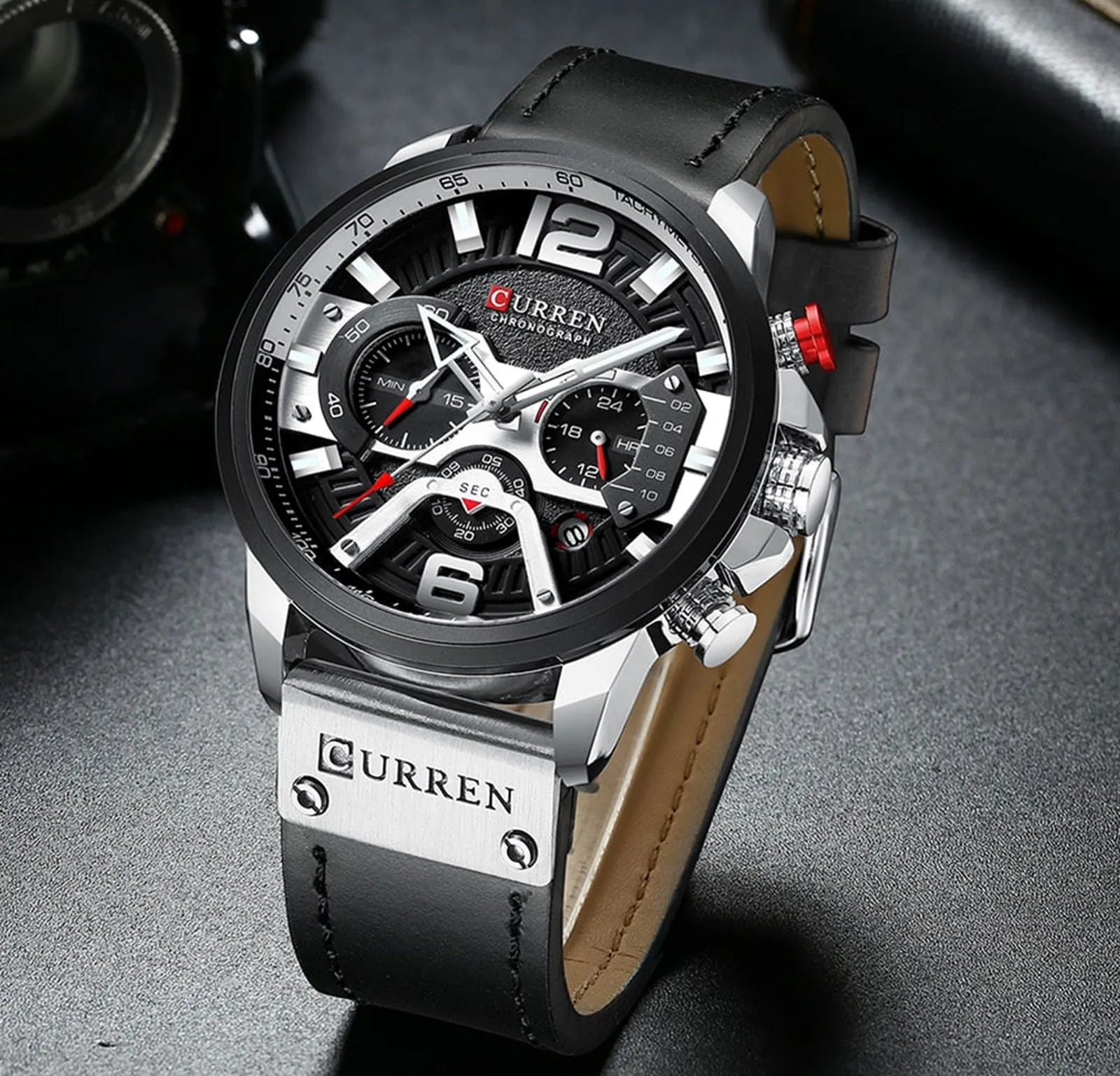 Casual Sport Watches - Military Grade Leather Wrist Watch