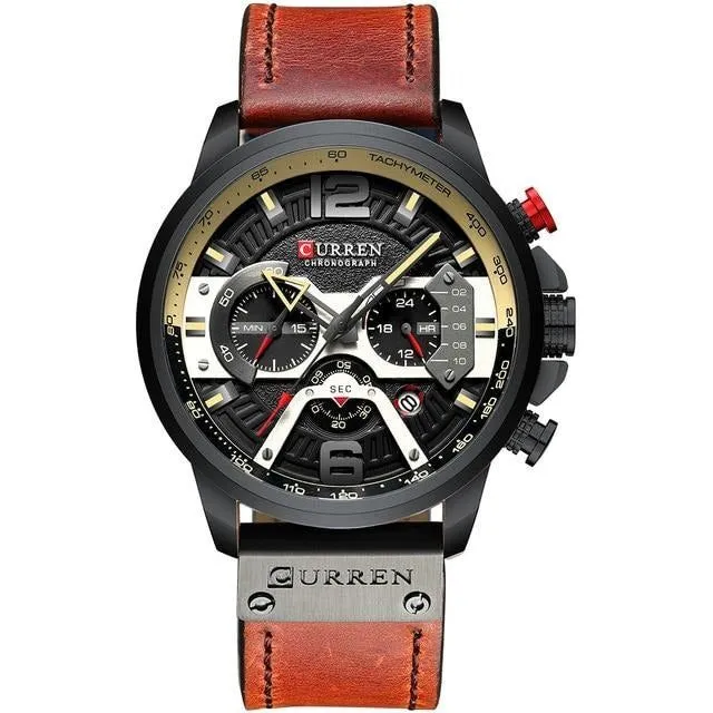 Casual Sport Watches - Military Grade Leather Wrist Watch
