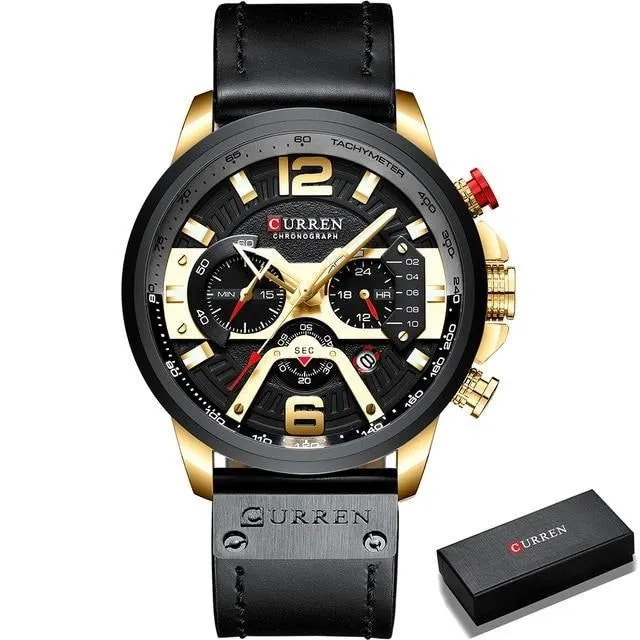 Casual Sport Watches - Military Grade Leather Wrist Watch